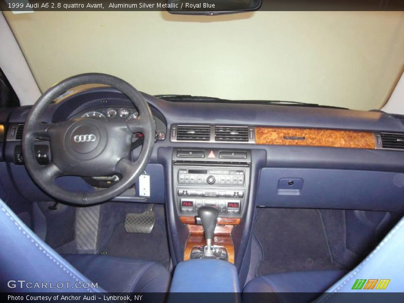 Aluminum Silver Metallic / Royal Blue 1999 Audi A6 2.8 quattro Avant