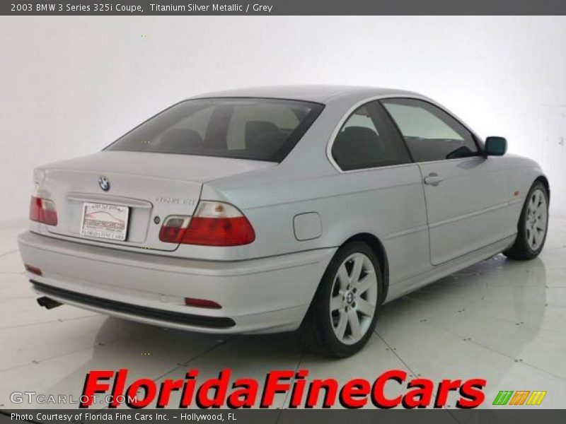 Titanium Silver Metallic / Grey 2003 BMW 3 Series 325i Coupe
