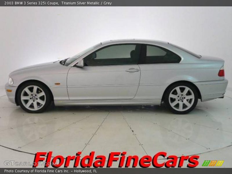 Titanium Silver Metallic / Grey 2003 BMW 3 Series 325i Coupe