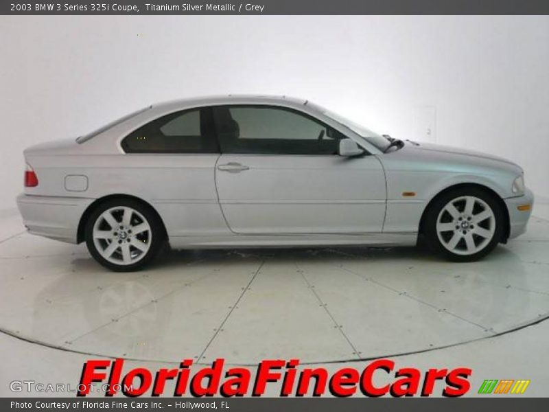 Titanium Silver Metallic / Grey 2003 BMW 3 Series 325i Coupe