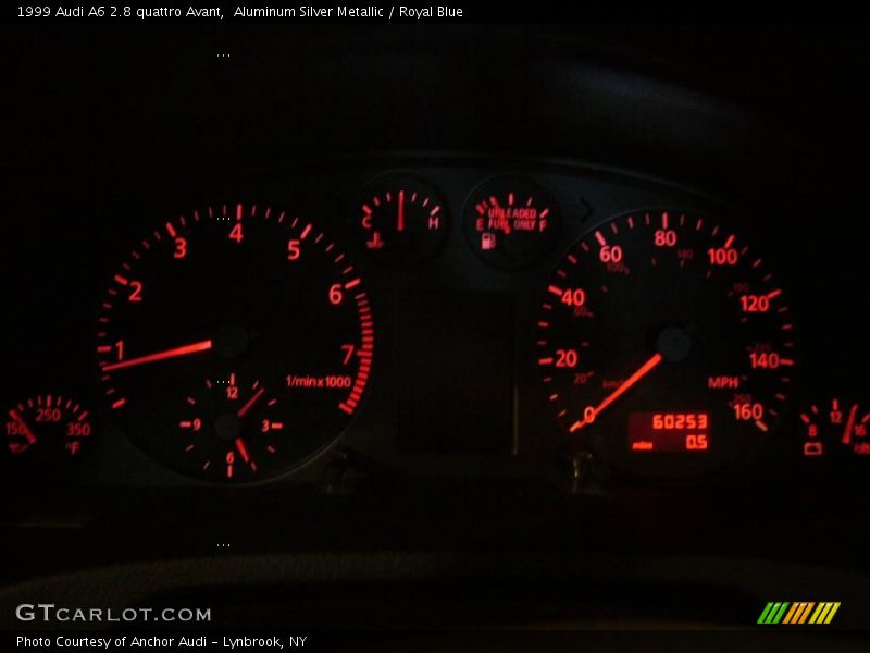 Aluminum Silver Metallic / Royal Blue 1999 Audi A6 2.8 quattro Avant