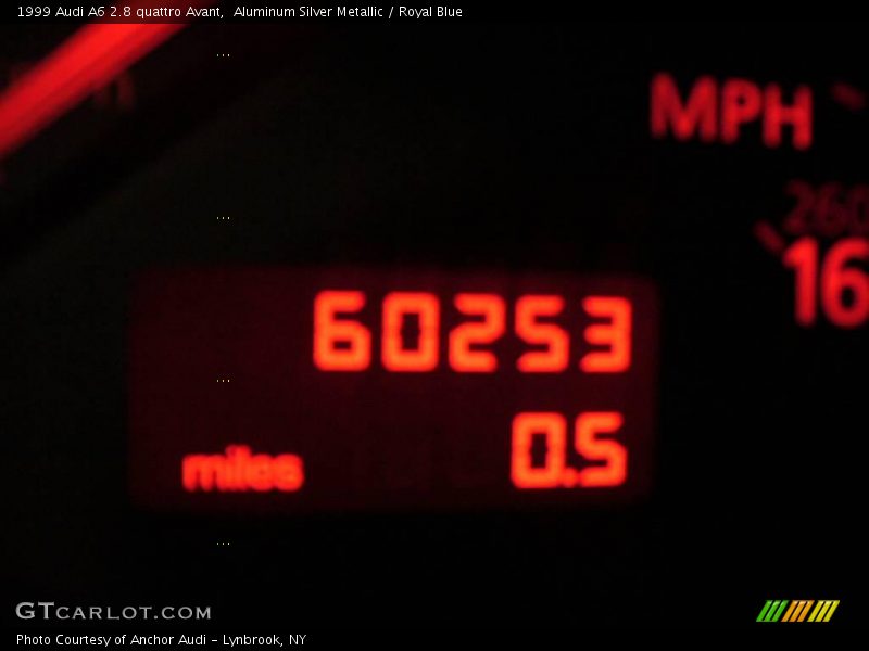 Aluminum Silver Metallic / Royal Blue 1999 Audi A6 2.8 quattro Avant