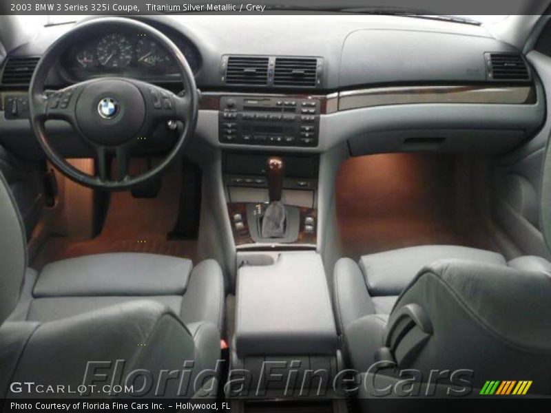Titanium Silver Metallic / Grey 2003 BMW 3 Series 325i Coupe