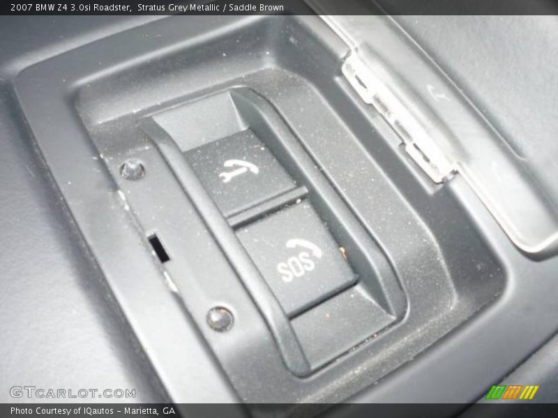 Stratus Grey Metallic / Saddle Brown 2007 BMW Z4 3.0si Roadster