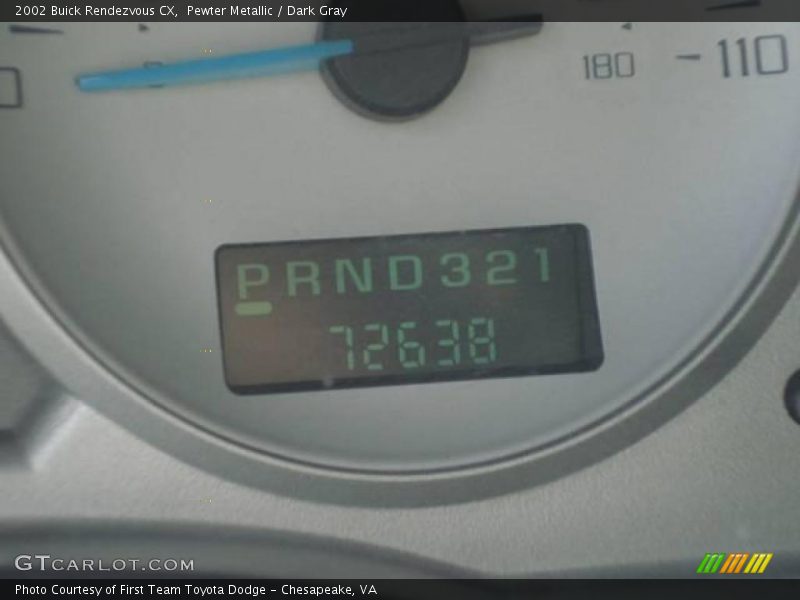 Pewter Metallic / Dark Gray 2002 Buick Rendezvous CX