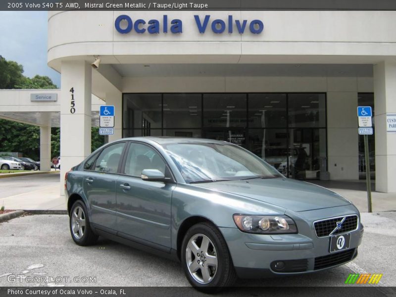 Mistral Green Metallic / Taupe/Light Taupe 2005 Volvo S40 T5 AWD