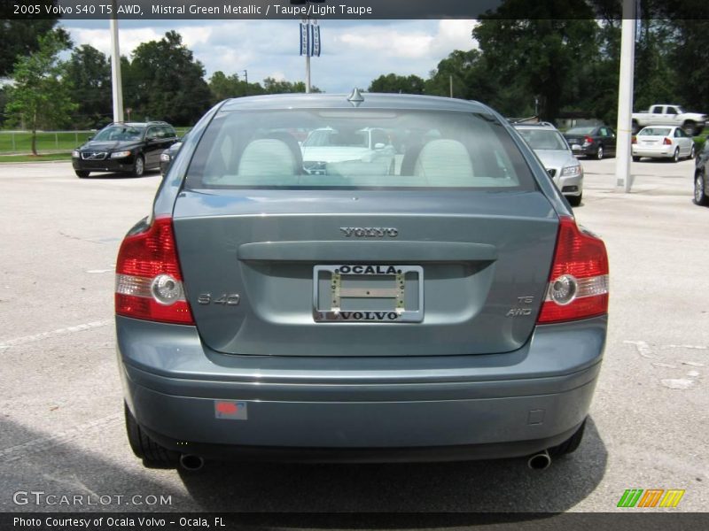 Mistral Green Metallic / Taupe/Light Taupe 2005 Volvo S40 T5 AWD