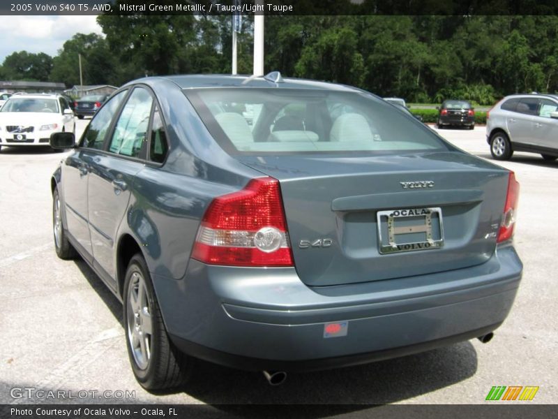 Mistral Green Metallic / Taupe/Light Taupe 2005 Volvo S40 T5 AWD