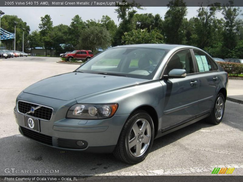 Mistral Green Metallic / Taupe/Light Taupe 2005 Volvo S40 T5 AWD