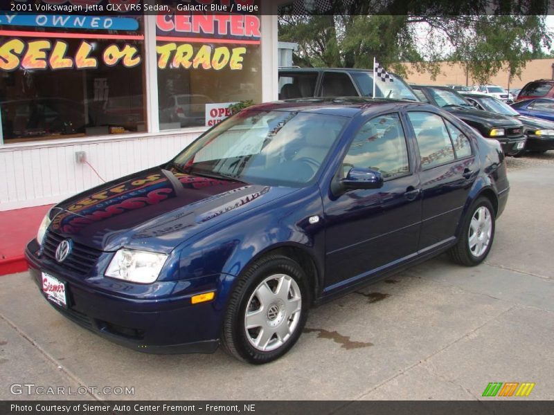 Galactic Blue / Beige 2001 Volkswagen Jetta GLX VR6 Sedan