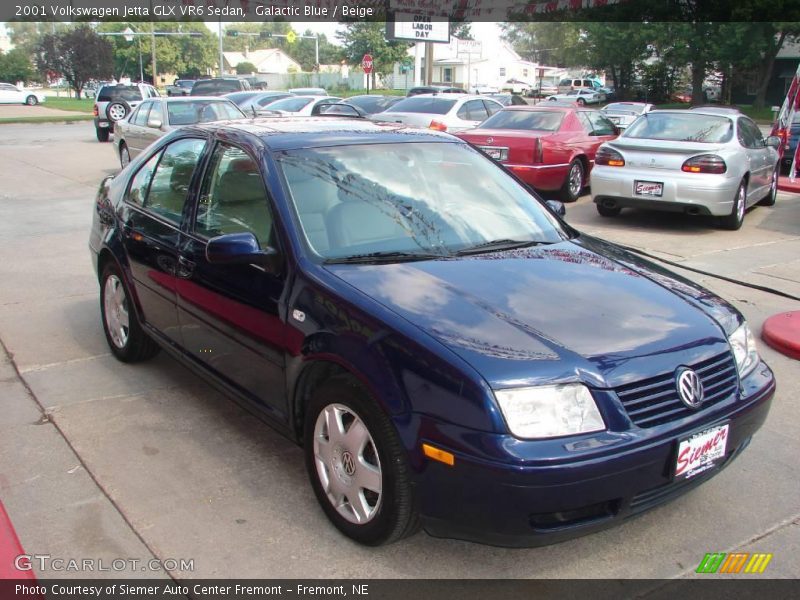 Galactic Blue / Beige 2001 Volkswagen Jetta GLX VR6 Sedan