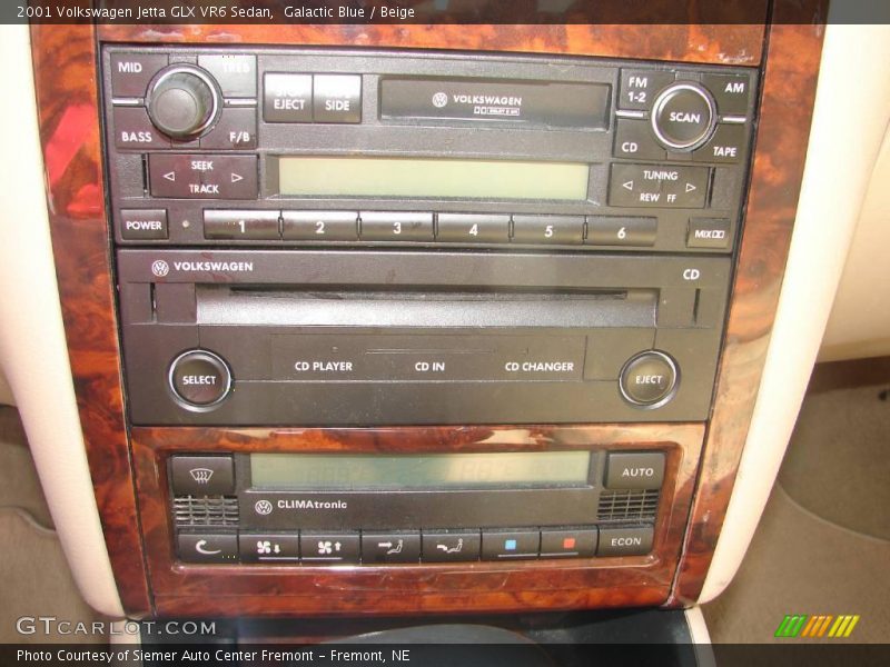 Galactic Blue / Beige 2001 Volkswagen Jetta GLX VR6 Sedan