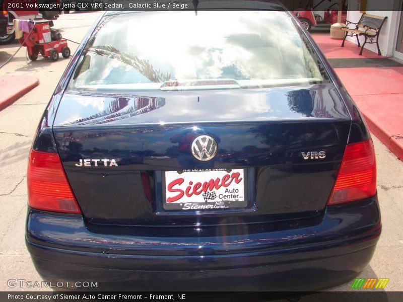 Galactic Blue / Beige 2001 Volkswagen Jetta GLX VR6 Sedan