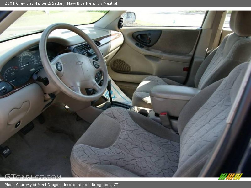 Navy Blue Metallic / Neutral 2001 Chevrolet Malibu LS Sedan
