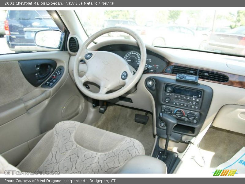 Navy Blue Metallic / Neutral 2001 Chevrolet Malibu LS Sedan