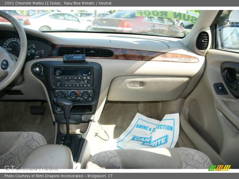 Navy Blue Metallic / Neutral 2001 Chevrolet Malibu LS Sedan