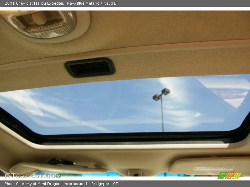 Navy Blue Metallic / Neutral 2001 Chevrolet Malibu LS Sedan