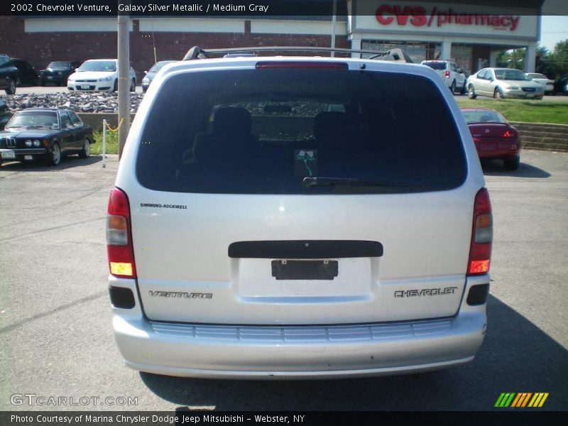 Galaxy Silver Metallic / Medium Gray 2002 Chevrolet Venture