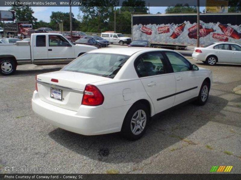 White / Gray 2004 Chevrolet Malibu Sedan