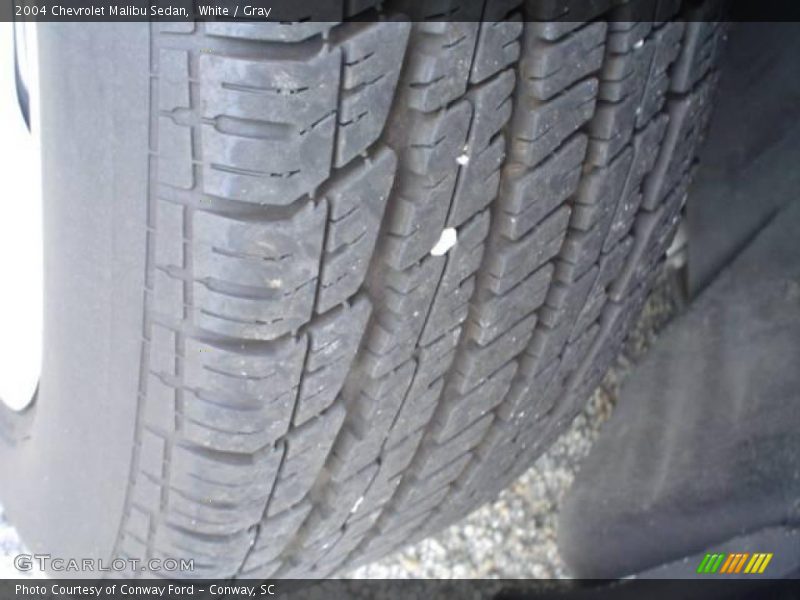 White / Gray 2004 Chevrolet Malibu Sedan