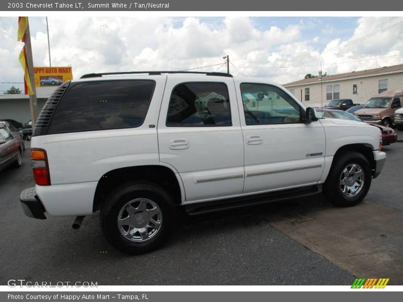 Summit White / Tan/Neutral 2003 Chevrolet Tahoe LT