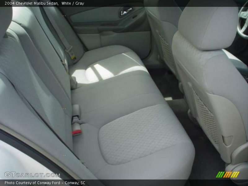 White / Gray 2004 Chevrolet Malibu Sedan