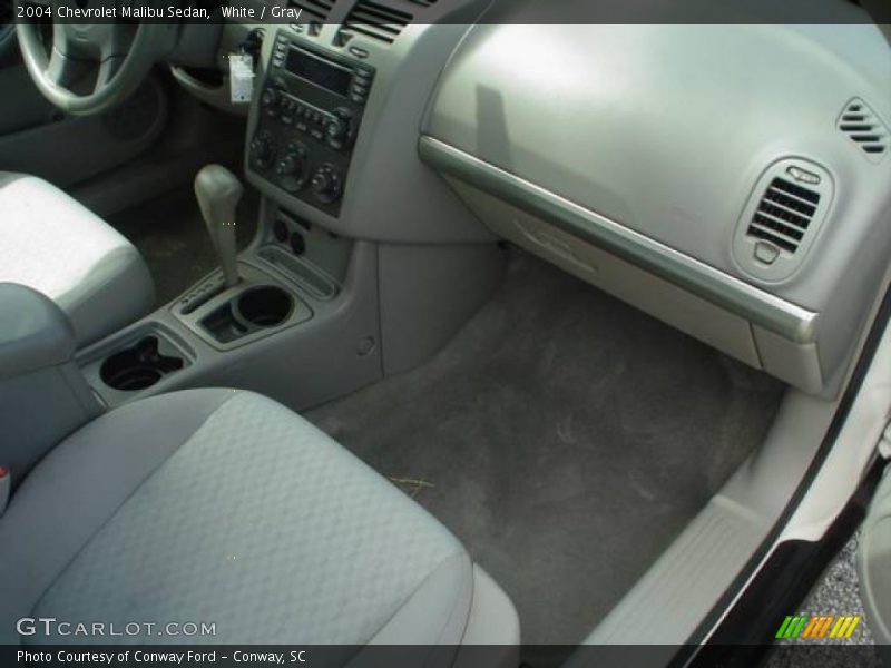 White / Gray 2004 Chevrolet Malibu Sedan