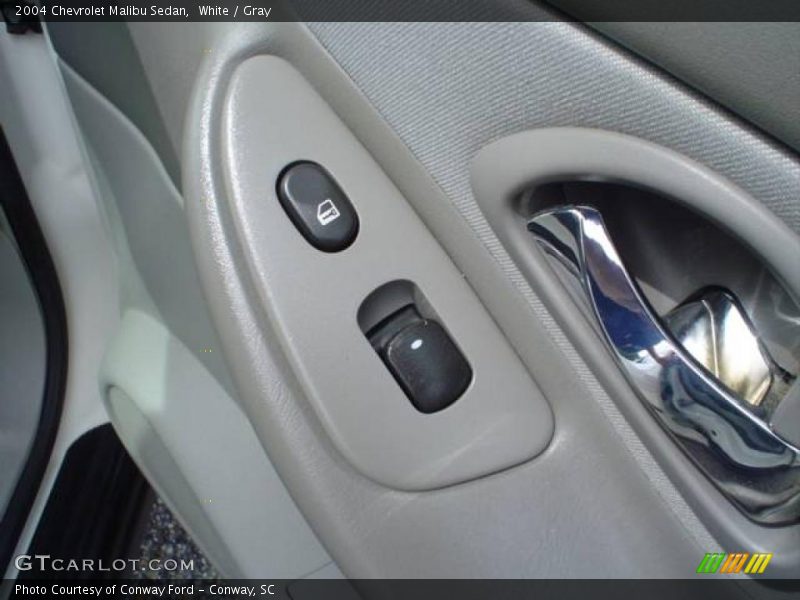 White / Gray 2004 Chevrolet Malibu Sedan