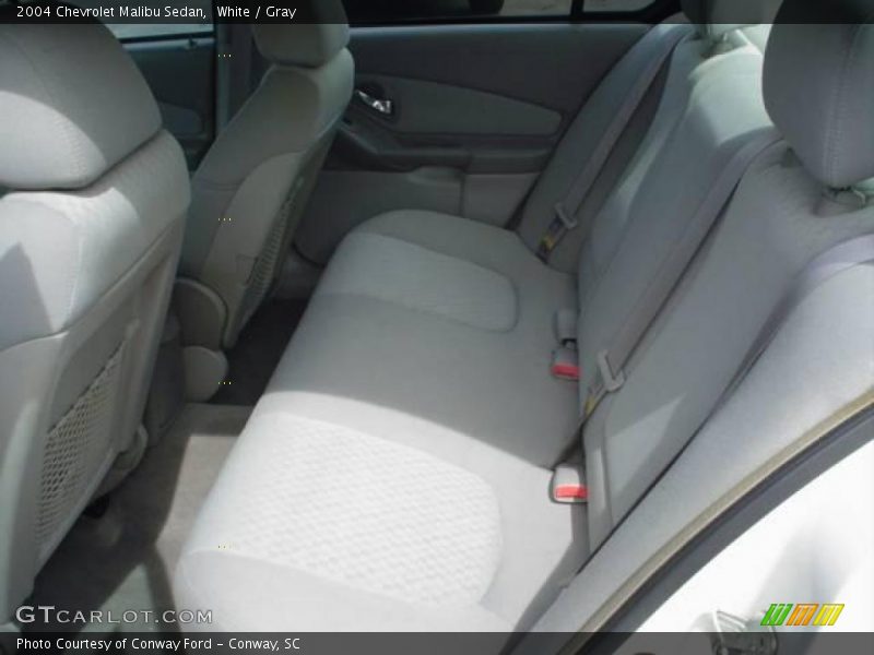 White / Gray 2004 Chevrolet Malibu Sedan