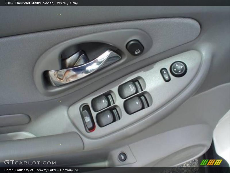 White / Gray 2004 Chevrolet Malibu Sedan