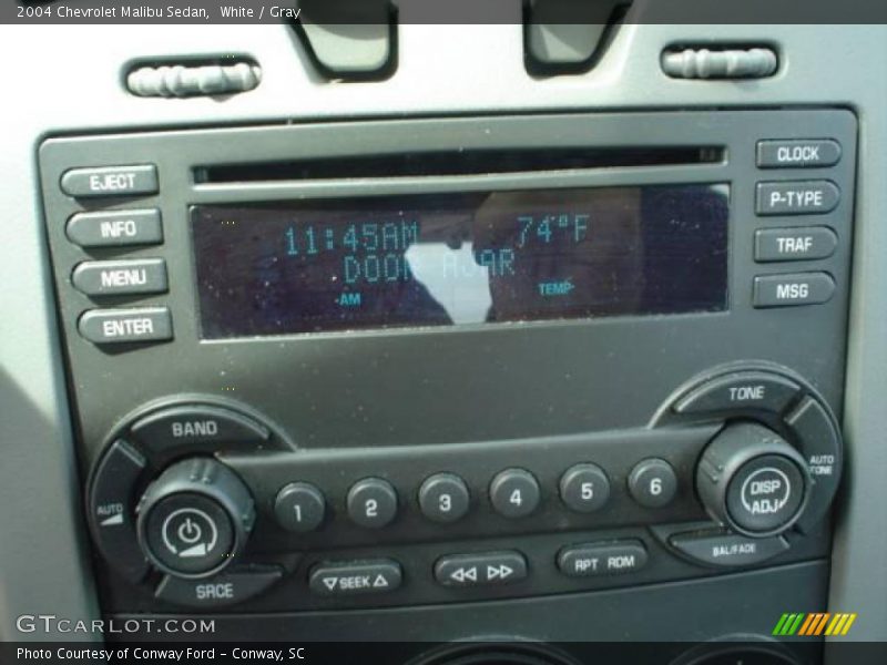 White / Gray 2004 Chevrolet Malibu Sedan