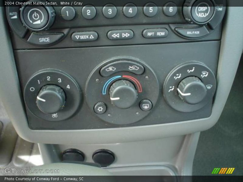 White / Gray 2004 Chevrolet Malibu Sedan