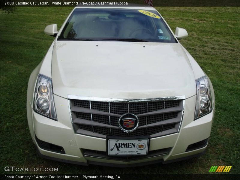 White Diamond Tri-Coat / Cashmere/Cocoa 2008 Cadillac CTS Sedan