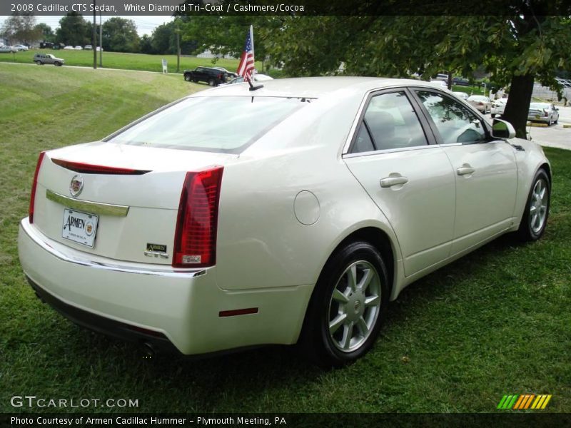 White Diamond Tri-Coat / Cashmere/Cocoa 2008 Cadillac CTS Sedan