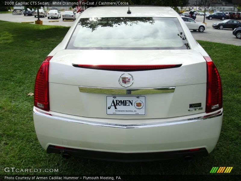White Diamond Tri-Coat / Cashmere/Cocoa 2008 Cadillac CTS Sedan