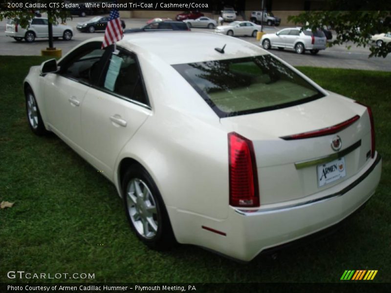 White Diamond Tri-Coat / Cashmere/Cocoa 2008 Cadillac CTS Sedan