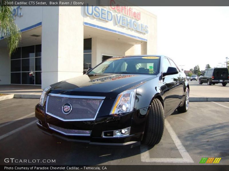 Black Raven / Ebony 2008 Cadillac CTS Sedan