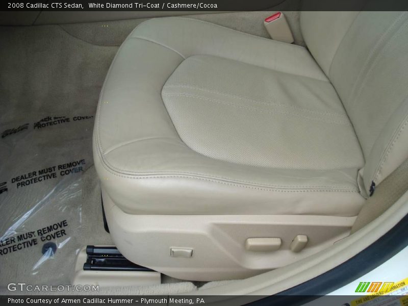 White Diamond Tri-Coat / Cashmere/Cocoa 2008 Cadillac CTS Sedan