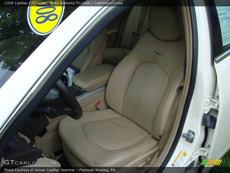 White Diamond Tri-Coat / Cashmere/Cocoa 2008 Cadillac CTS Sedan