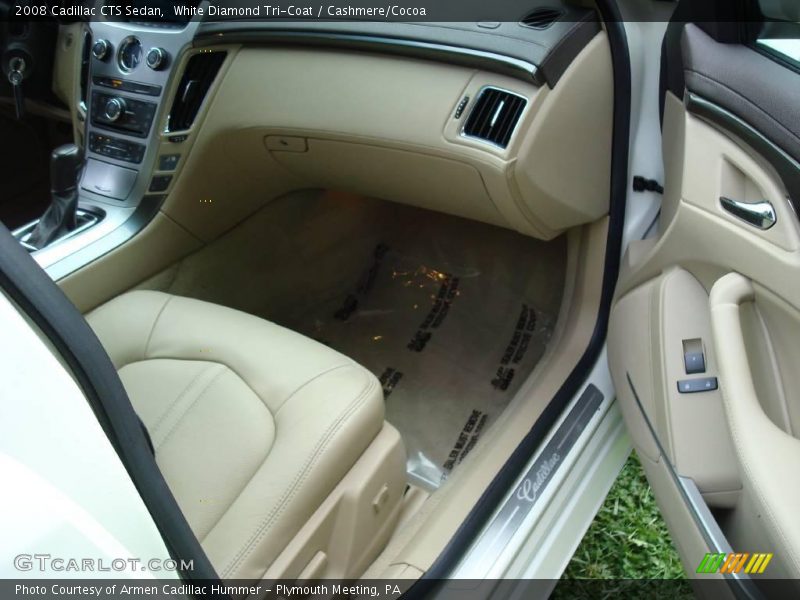 White Diamond Tri-Coat / Cashmere/Cocoa 2008 Cadillac CTS Sedan