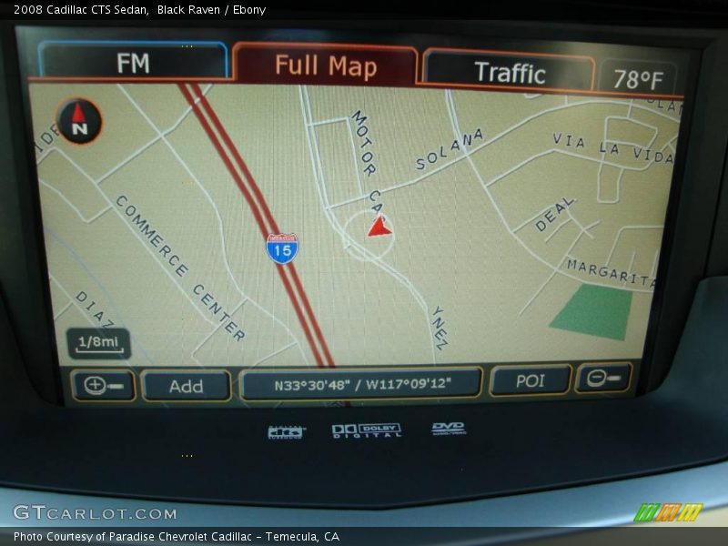 Black Raven / Ebony 2008 Cadillac CTS Sedan