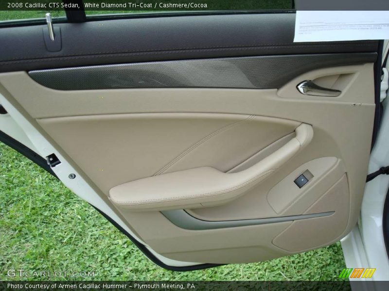 White Diamond Tri-Coat / Cashmere/Cocoa 2008 Cadillac CTS Sedan