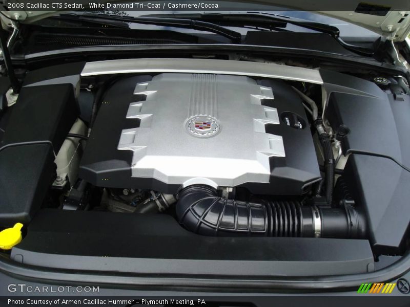 White Diamond Tri-Coat / Cashmere/Cocoa 2008 Cadillac CTS Sedan