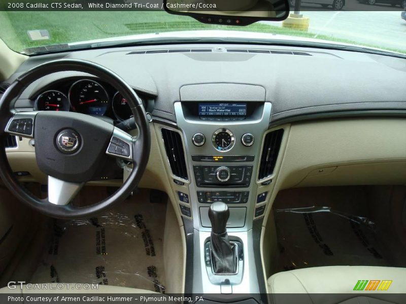 White Diamond Tri-Coat / Cashmere/Cocoa 2008 Cadillac CTS Sedan