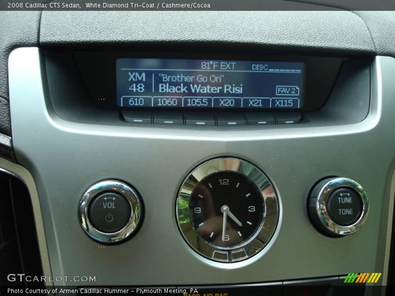 White Diamond Tri-Coat / Cashmere/Cocoa 2008 Cadillac CTS Sedan