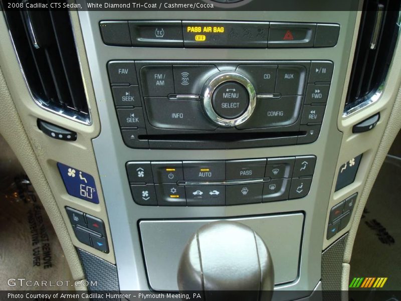 White Diamond Tri-Coat / Cashmere/Cocoa 2008 Cadillac CTS Sedan