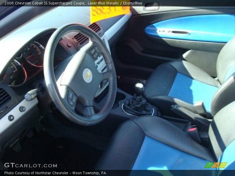 Laser Blue Metallic / Ebony/Blue 2006 Chevrolet Cobalt SS Supercharged Coupe