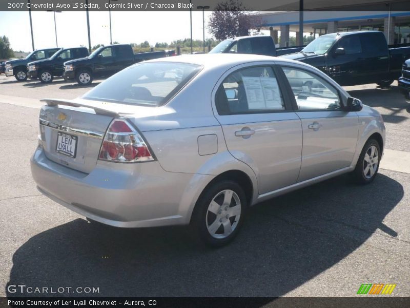 Cosmic Silver / Charcoal Black 2007 Chevrolet Aveo LS Sedan