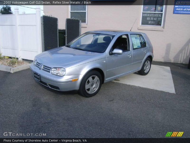 Reflex Silver Metallic / Black 2002 Volkswagen Golf GLS Sedan