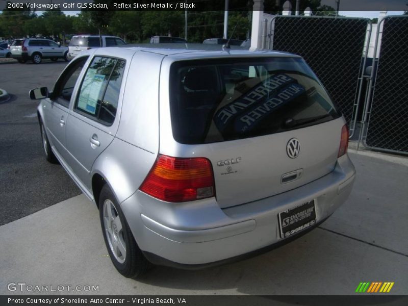 Reflex Silver Metallic / Black 2002 Volkswagen Golf GLS Sedan